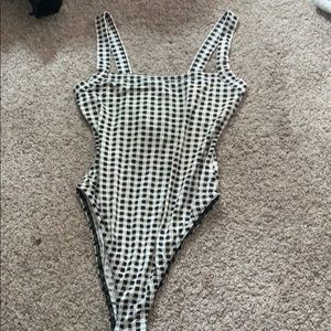 NASTY GAL - Gingham Bodysuit